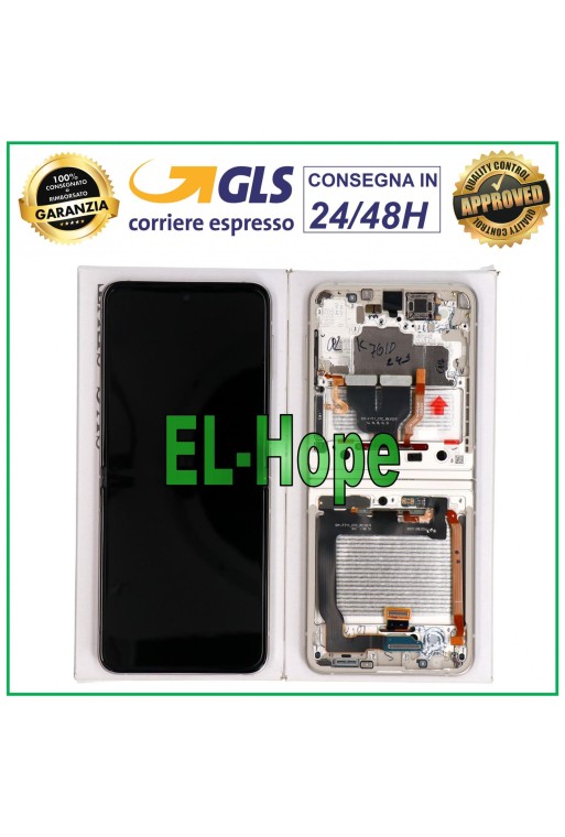 ORIGINALRAHMEN LCD-DISPLAY SAMSUNG GALAXY Z FLIP 3 5G SM-F711B TOUCH BRAUN