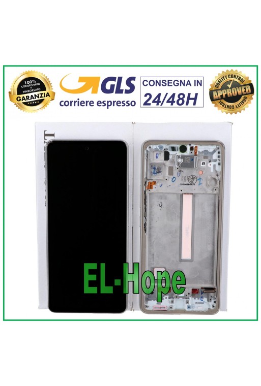 LCD-DISPLAY + ORIGINALRAHMEN SAMSUNG GALAXY A53 5G SM A536 A536B TOUCH WEISS