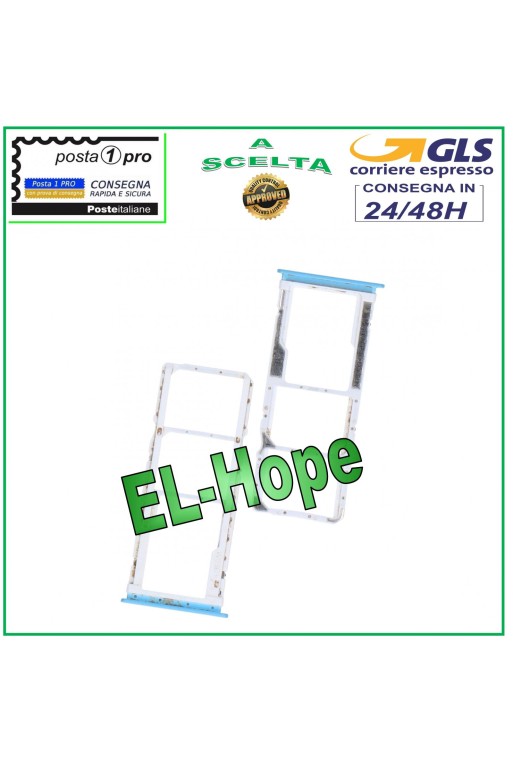 Slot Cart Micro-SIM-/SD-Kartenfach für XIAOMI Redmi Note 9 M2003J15SS Blau Slot Cart Micro-SIM-/SD-Kartenfach für XIAOMI Redmi Note 9 M2003J15SS Blau