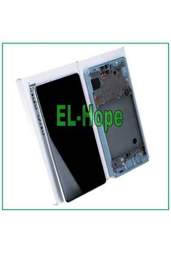 ORIGINAL LCD + TOUCH-DISPLAY SAMSUNG GALAXY A71 5G 2020 SM-A716 A716F BLAUER RAHMEN
