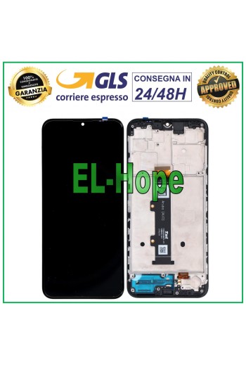 LCD-DISPLAYRAHMEN FÜR MOTOROLA MOTO G20 XT2128 XT-2128 TOUCHSCREEN-GLAS SCHWARZ