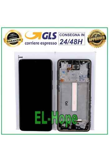 ORIGINALRAHMEN LCD-DISPLAY SAMSUNG GALAXY A33 5G 2022 SM-A336F A336B TOUCH SCHWARZ