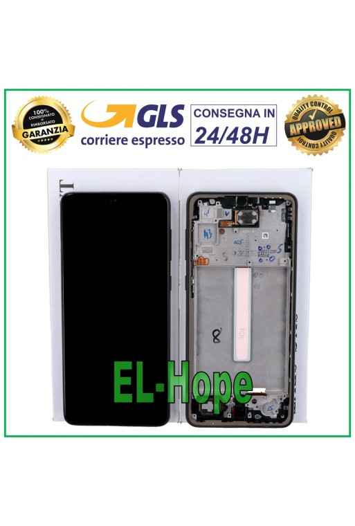 ORIGINALRAHMEN LCD-DISPLAY SAMSUNG GALAXY A33 5G 2022 SM-A336F A336B TOUCH SCHWARZ