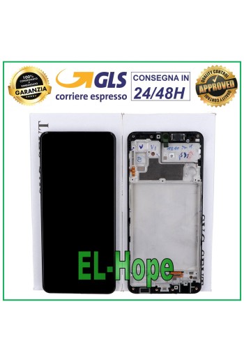 ORIGINALRAHMEN LCD-DISPLAY SAMSUNG GALAXY M32 2021 SM-M325 M325F TOUCHSCREEN