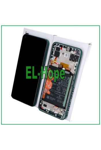 ORIGINAL LCD-DISPLAY + RAHMEN UND AKKU HUAWEI P40 LITE 5G CDY-NX9A TOUCH GRÜN