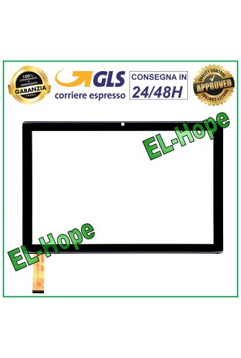 TOUCHSCREEN-GLAS FÜR MEDIACOM SMARTPAD IYO 10 WIFI M-SP1EY SCHWARZ ORIGINAL