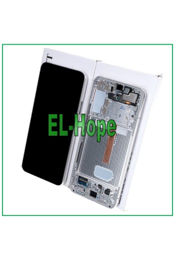 LCD-DISPLAY + ORIGINALRAHMEN SAMSUNG GALAXY S22 PLUS 2022 SM-S906 TOUCH WEISS