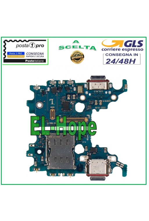 LADEANSCHLUSS SAMSUNG GALAXY S21 SM-G991 F + MIKROFON SIM-LESERDOCK