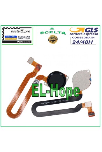 FLACH-FLEX-FINGERABDRUCKTASTE FÜR MOTOROLA MOTO ONE VISION P50 XT1970 SCHWARZ