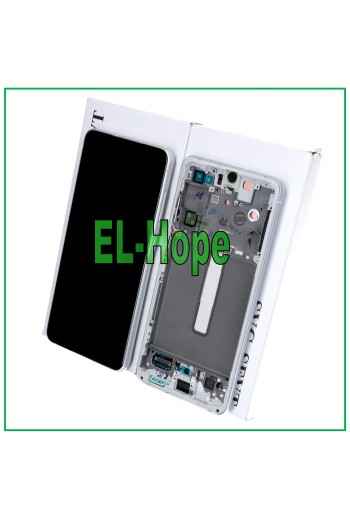 ORIGINALRAHMEN LCD-DISPLAY SAMSUNG GALAXY S21 FE SM-G990 TOUCHSCREEN WEISS