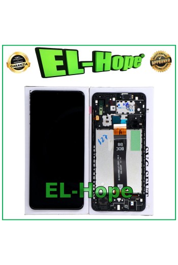 ORIGINAL LCD-DISPLAY + RAHMEN SAMSUNG GALAXY A02 SM-A022 TOUCHSCREEN SCHWARZES GLAS