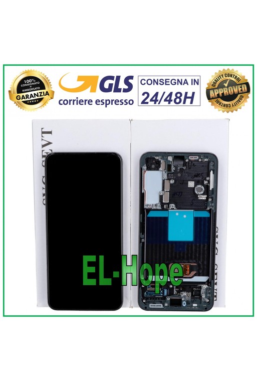 LCD-DISPLAY + ORIGINALRAHMEN SAMSUNG GALAXY S22 2022 SM-S901 TOUCHSCREEN SCHWARZ