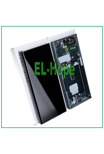 ORIGINALRAHMEN LCD-DISPLAY SAMSUNG GALAXY S22 ULTRA SM-S908 TOUCH GRÜN GRÜN