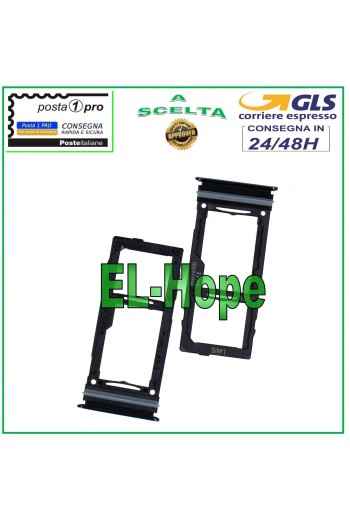 SLOT CART FACH NANO SIM KARTE SD SAMSUNG GALAXY A52 SM A525 F SCHWARZ