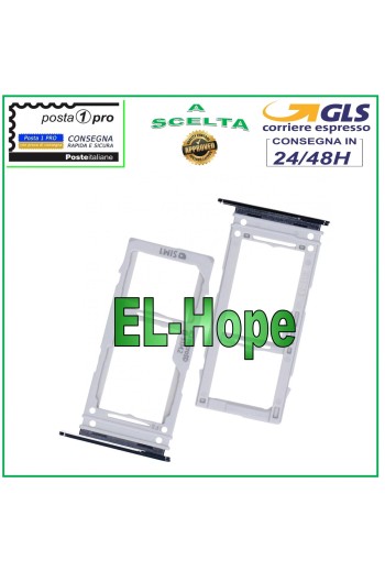 Slot Cart Fach Nano SIM Micro SD Samsung Galaxy S10 SM G973 F Silber