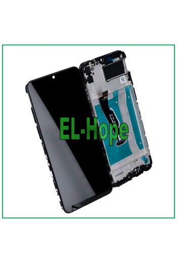 LCD-DISPLAY + RAHMEN FÜR HUAWEI Y6P 2020 MED-LX9 MED-LX9N TOUCHSCREEN SCHWARZES GLAS