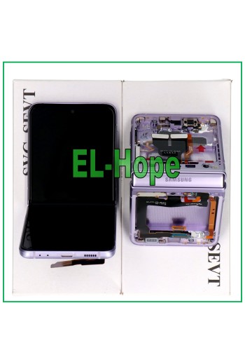 ORIGINALRAHMEN LCD-DISPLAY SAMSUNG GALAXY Z FLIP 3 5G SM-F711B TOUCH LAVENDEL