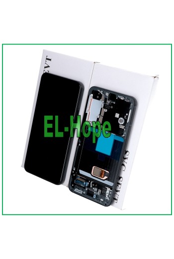 LCD-DISPLAY + ORIGINALRAHMEN SAMSUNG GALAXY S22 2022 SM-S901 TOUCHSCREEN GRAU
