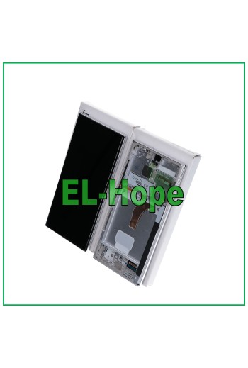 ORIGINALRAHMEN LCD-DISPLAY SAMSUNG GALAXY S22 ULTRA 2022 SM-S908 TOUCH WEISS