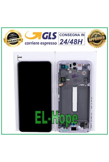 ORIGINALRAHMEN LCD-DISPLAY SAMSUNG GALAXY S21 FE SM-G990 TOUCHSCREEN LILA
