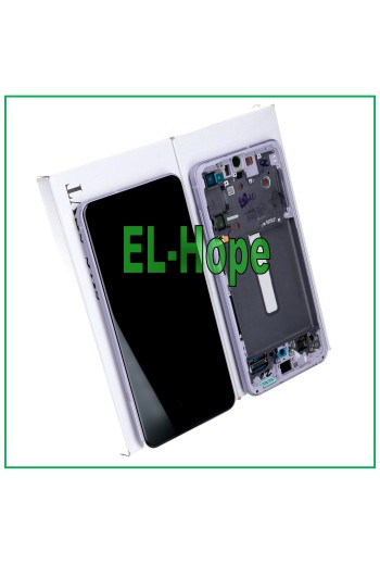 ORIGINALRAHMEN LCD-DISPLAY SAMSUNG GALAXY S21 FE SM-G990 TOUCHSCREEN LILA