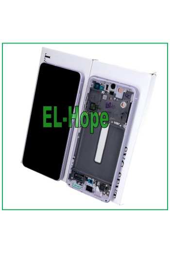 ORIGINALRAHMEN LCD-DISPLAY SAMSUNG GALAXY S21 FE SM-G990 TOUCHSCREEN LILA