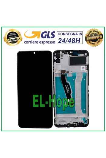 LCD-DISPLAY + RAHMEN FÜR HONOR PLAY 9A MOA-AL20 LX9N MED-AL20 TOUCHSCREEN SCHWARZ