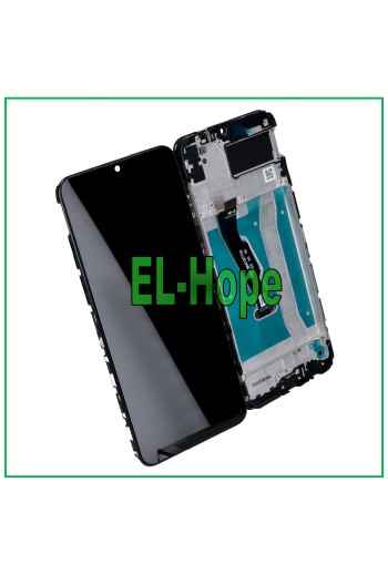LCD-DISPLAY + RAHMEN FÜR HONOR PLAY 9A MOA-AL20 LX9N MED-AL20 TOUCHSCREEN SCHWARZ