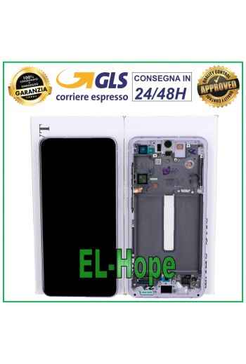 ORIGINALRAHMEN LCD-DISPLAY SAMSUNG GALAXY S21 FE SM-G990B TOUCHSCREEN LILA