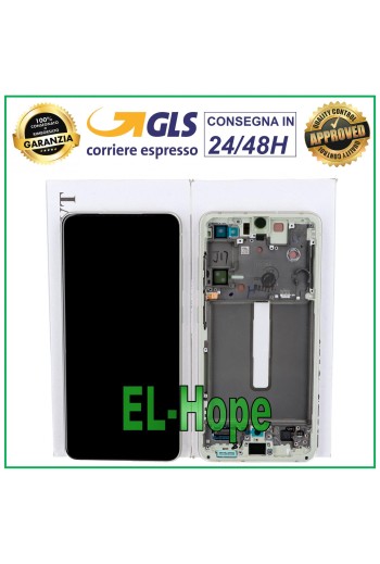 ORIGINALRAHMEN LCD-DISPLAY SAMSUNG GALAXY S21 FE SM-G990B TOUCH GRÜN GRÜN