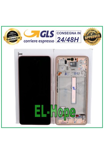 LCD-DISPLAY + ORIGINALRAHMEN SAMSUNG GALAXY A53 5G SM A536 A536B TOUCH GOLD