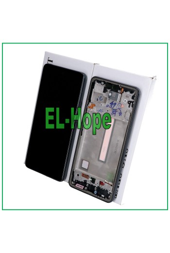 ORIGINALRAHMEN LCD-DISPLAY SAMSUNG GALAXY A53 5G 2022 SM A536 A536B TOUCH SCHWARZ