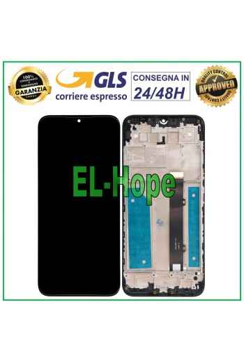 LCD-DISPLAY + RAHMEN FÜR LG K41S LM-K410EMW LMK410 TOUCHSCREEN SCHWARZES GLAS