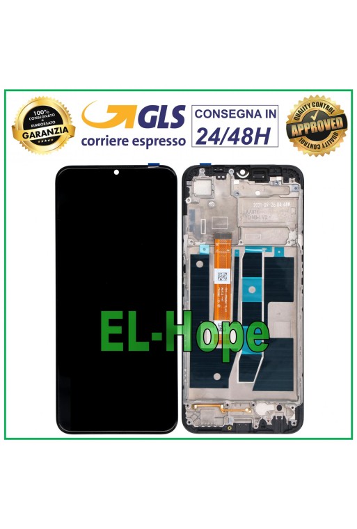 LCD-DISPLAY + RAHMEN FÜR OPPO A54S CPH2273 TOUCHSCREEN-GLAS MONTIERTES SCHWARZES LCD-DISPLAY + RAHMEN FÜR OPPO A54S CPH2273 TOUCHSCREEN-GLAS MONTIERTES SCHWARZES