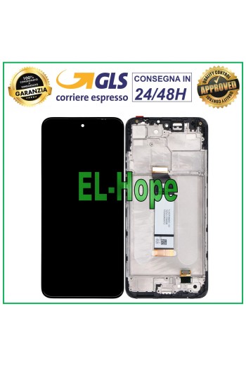 LCD-DISPLAY + RAHMEN FÜR XIAOMI REDMI NOTE 10T 5G TOUCHSCREEN GLASBILDSCHIRM SCHWARZ