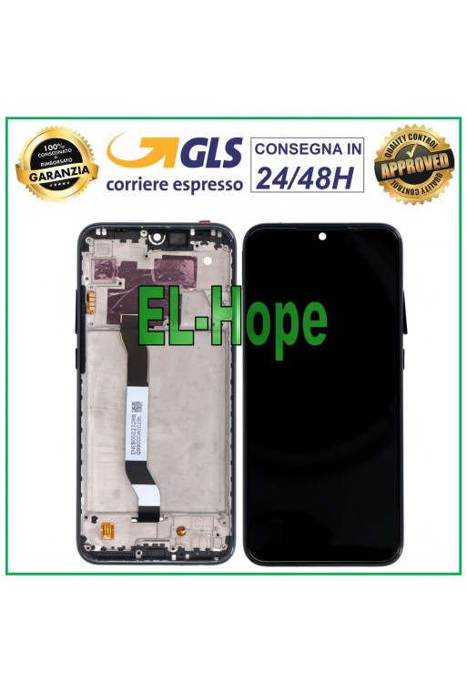 LCD-DISPLAY + RAHMEN FÜR XIAOMI REDMI NOTE 8T M1908C3XG TOUCHSCREEN SCHWARZER BILDSCHIRM
