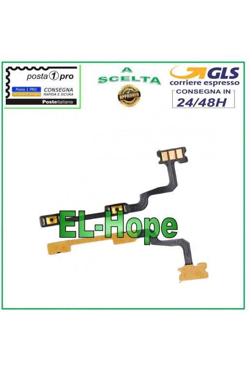FLACHE, FLEXIBLE SEITENANFANGSTASTEN LAUTER-LEISER-TASTE OPPO A16S CPH2271 / A16 CPH2269