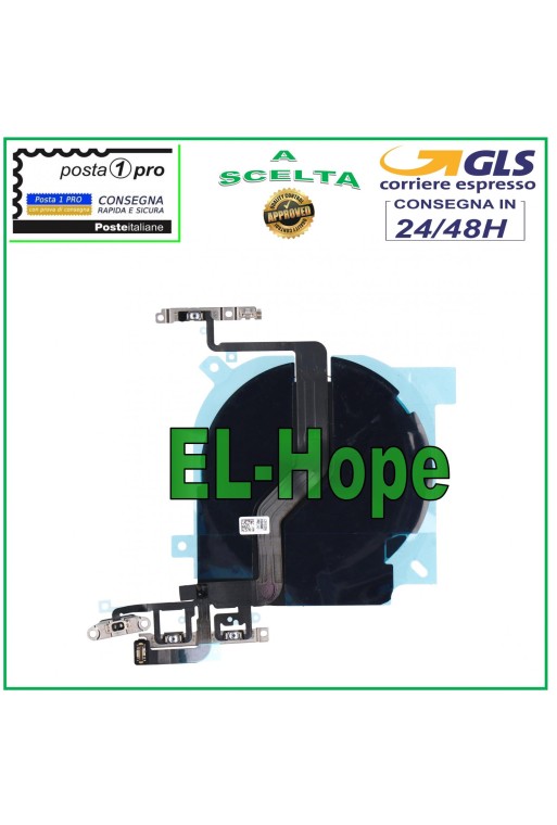 FLACHER POWER-KNOPF APPLE IPHONE 12 PRO LAUTSTÄRKERUMSCHALTUNG STUMM SEITE NFC ANTENNE