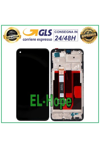 LCD-DISPLAY + RAHMEN FÜR OPPO REALME NARZO 30 5G RMX3242 TOUCHSCREEN SCHWARZES GLAS