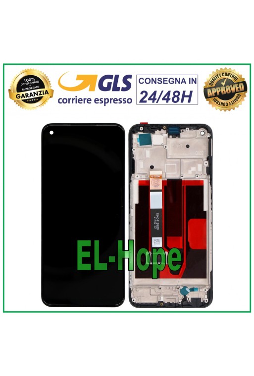 LCD-DISPLAY + RAHMEN FÜR OPPO REALME NARZO 30 5G RMX3242 TOUCHSCREEN SCHWARZES GLAS