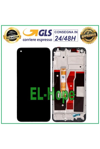 LCD-DISPLAY + RAHMEN FÜR OPPO A54 4G CPH2239 TOUCHSCREEN GLASBILDSCHIRM SCHWARZ