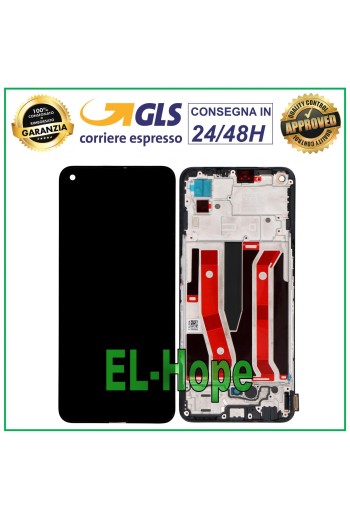 TFT-LCD-DISPLAY + RAHMEN FÜR OPPO RENO 5Z CPH2211 / A94 5G TOUCH-GLAS MONTIERT