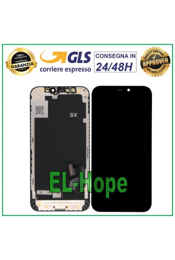 ORIGINAL GX OLED LCD DISPLAY FÜR APPLE IPHONE 12 MINI TOUCHSCREEN SCHWARZES GLAS