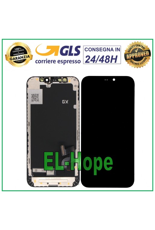 ORIGINAL GX OLED LCD DISPLAY FÜR APPLE IPHONE 12 MINI TOUCHSCREEN SCHWARZES GLAS
