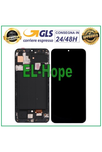 TFT-LCD-DISPLAY FÜR SAMSUNG GALAXY A50 SM A505F TOUCHSCREEN GLASRAHMEN