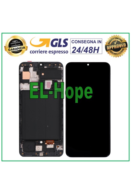 TFT-LCD-DISPLAY FÜR SAMSUNG GALAXY A50 SM A505F TOUCHSCREEN GLASRAHMEN