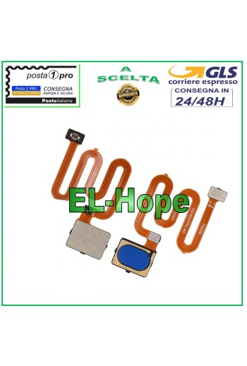 FLACHER FLEX-FINGERABDRUCKSCHLÜSSEL OPPO A5 2020 CPH1931 CPH1933 PCHT30 BLAU