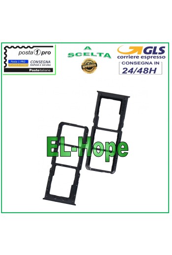 Steckplatz für SIM-Fach für Micro-SD-Karte, OPPO A9 2020 CPH1937 CPH1939 CPH1941, Schwarz
