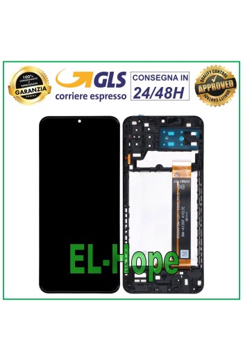 LCD-DISPLAY TOUCHSCREEN-RAHMEN SAMSUNG GALAXY A13 4G 2022 SM A135F FLACH BOE B6