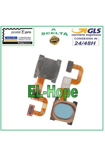 FLACH-FLEX-FINGERABDRUCKTASTE OPPO A7X PBMM00 PBBT00 KIEFERGRÜN